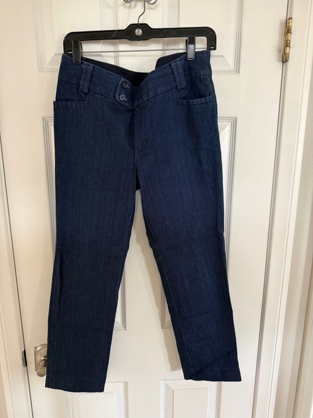 Banana Republic Dark Indigo Cropped Jeans - Slim Ankle Cut